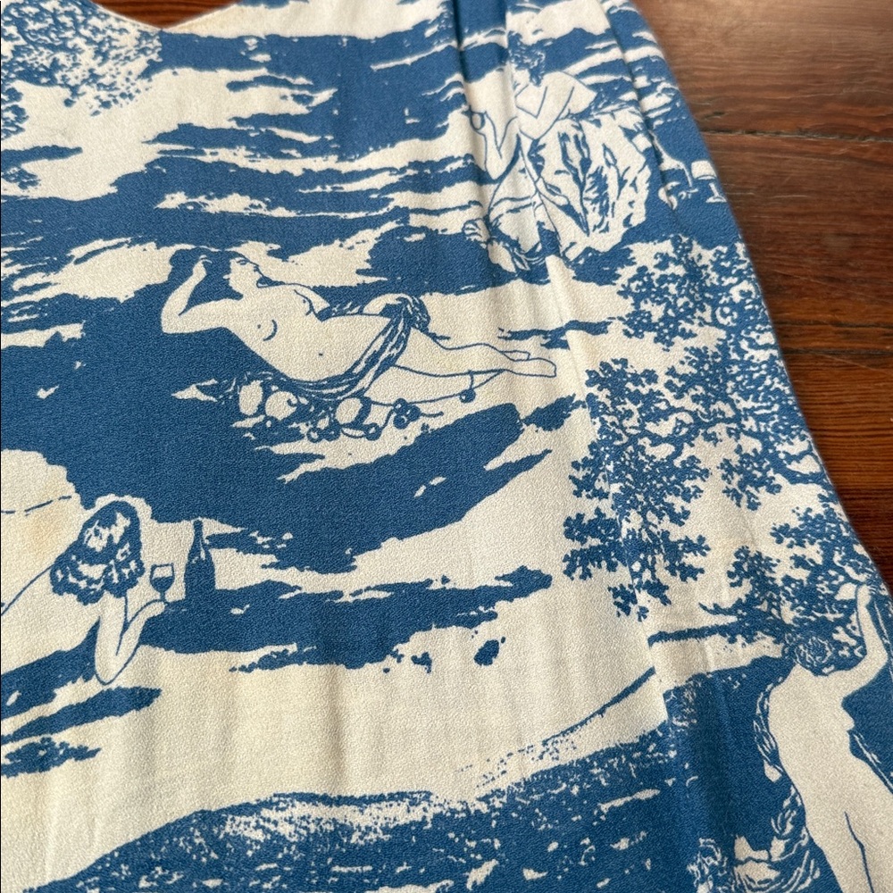 Reformation Crimini Dress In Rare Toscana Naked Lady Lunch Wine Print Size 2 View 4